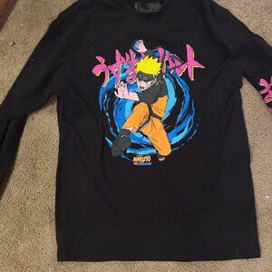 Naruto Shippuden long sleeve tee w Naruto Uzumaki  sz L